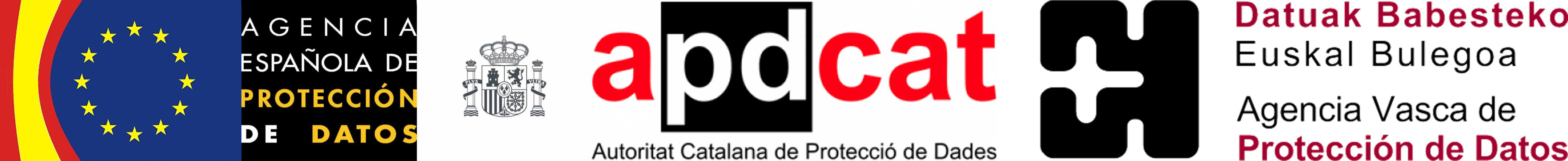 Логотип Испанского агентства по защите данных, Каталонский орган по защите данных и Баскский офис по защите данных