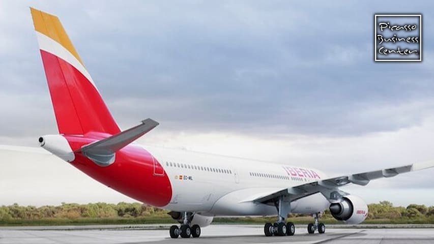 High-speed AVE, Ouigo, and Iryo trains at the Maria Zambrano Vialia train station in Malaga