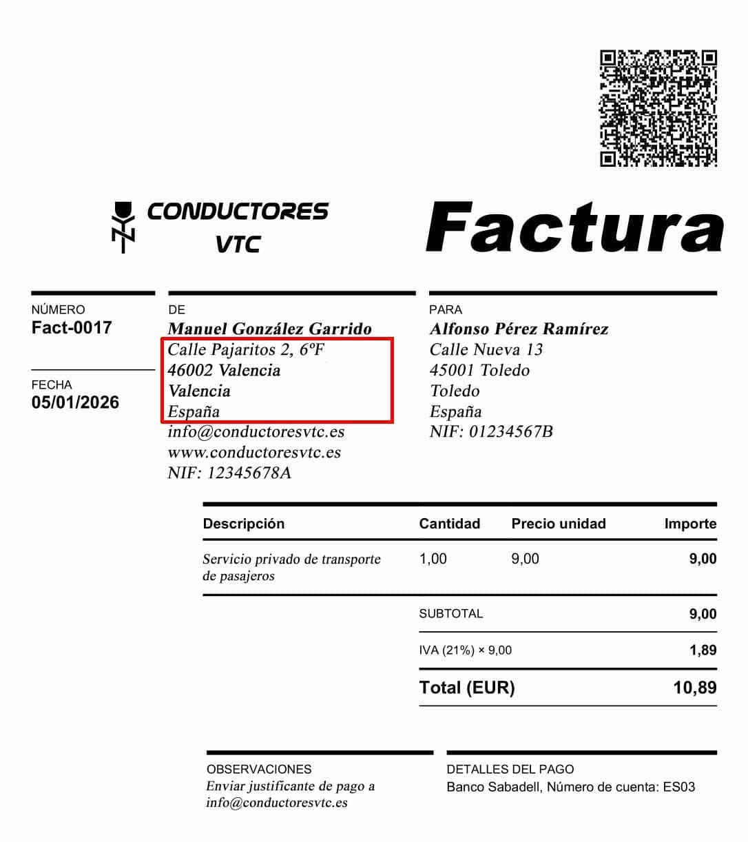 Evita publicar tu domicilio particular de Valencia en tus facturas, cartas, emails y avisos legales Tu FACTURA antes